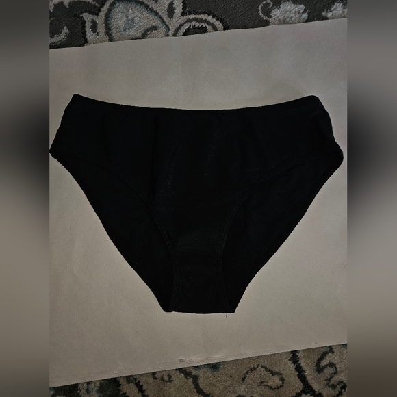 HOLIPICK 2 pc BIKINI BLACK TROPICAL SZ L NEW "V" - Picture 6 of 7